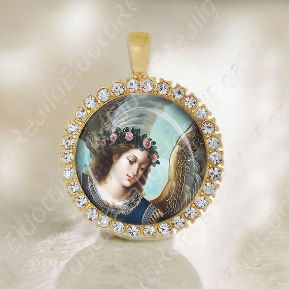 Saint Michael The Archangel Medal Catholic Gold Tone Religious Jewelry