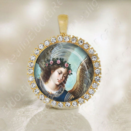 Saint Michael The Archangel Medal Catholic Gold Tone Religious Jewelry