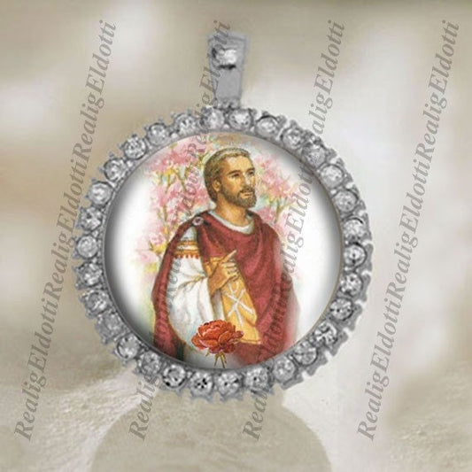 St. Valentine Christian Catholic Silver Tone Medal