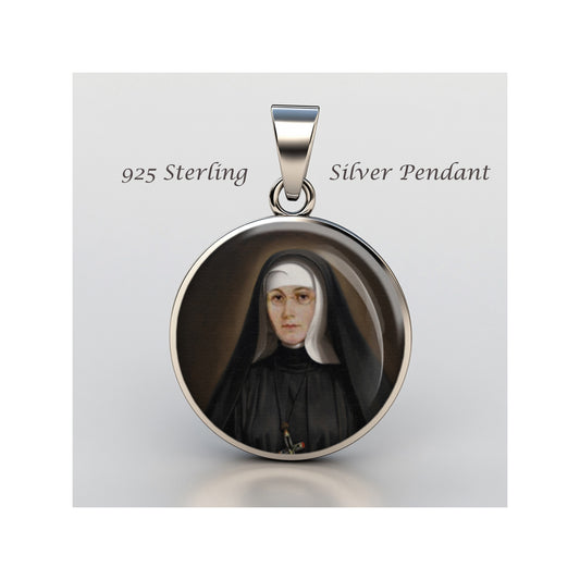 Saint Marie Rose Durocher Blessed Catholic sterling silver 925 Christian Medal image 0