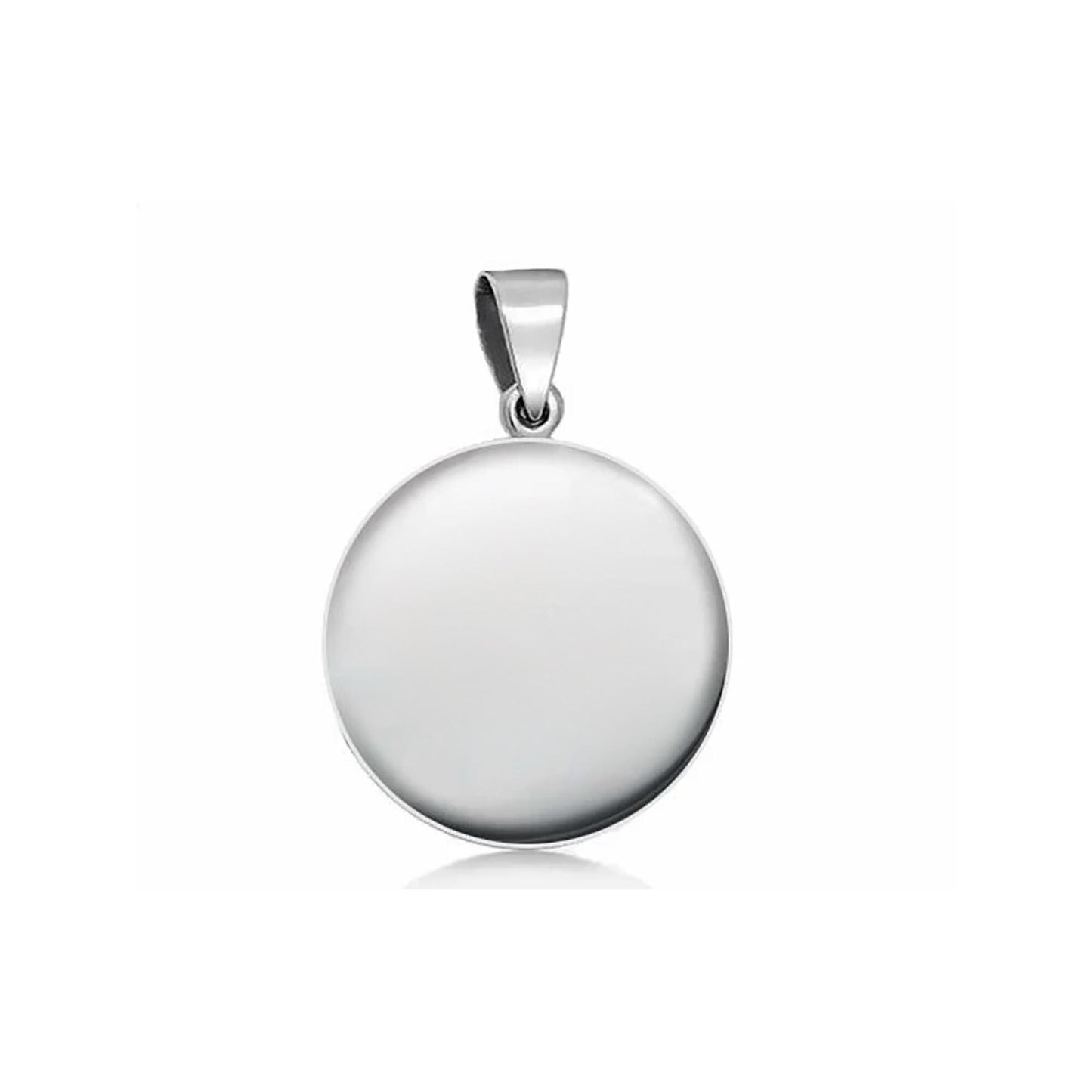 Saint Claudia Round Religious Devotional sterling silver 925 Christian Medal Patron Pendant