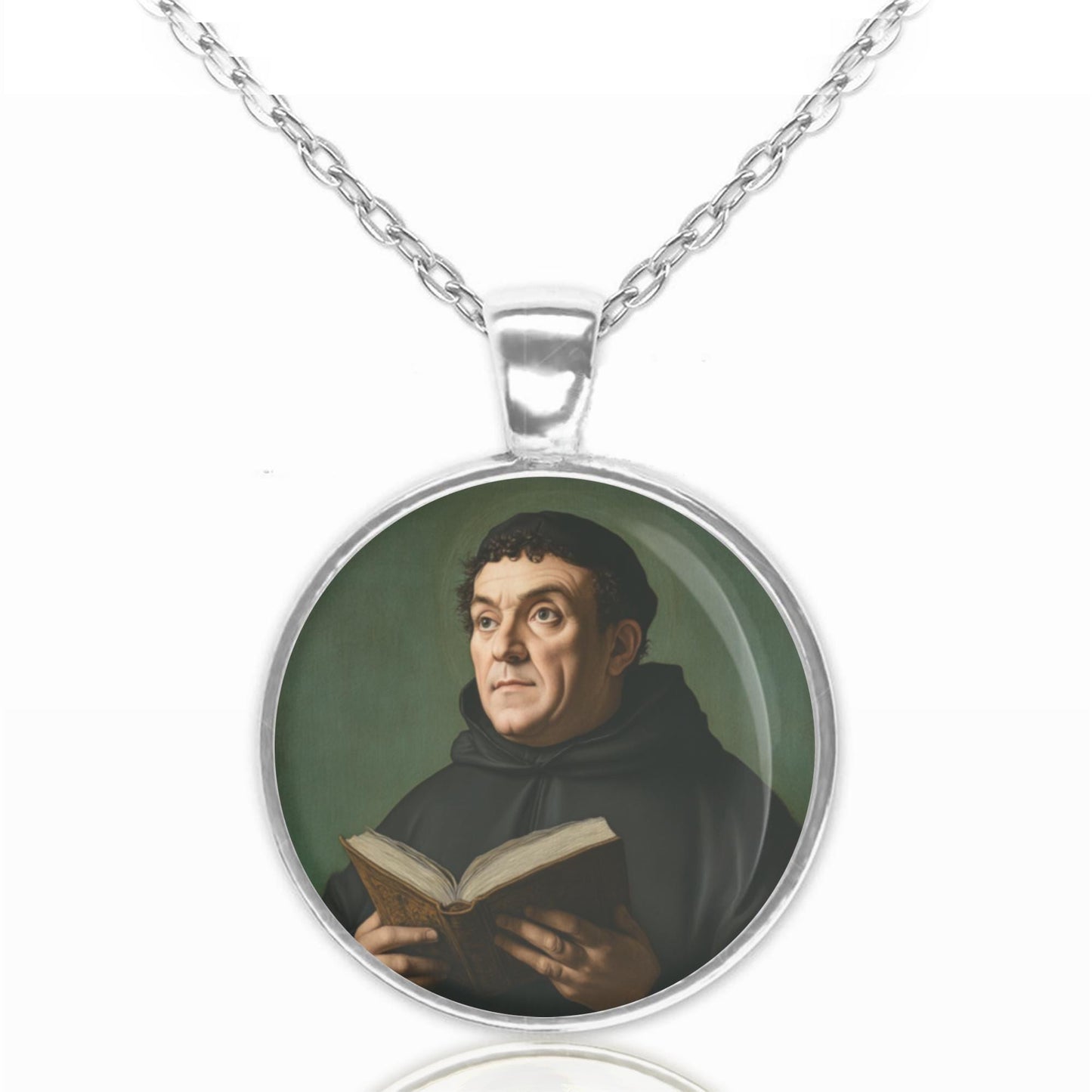 St Thomas Aquinas Necklace Catholic Medal Pendant