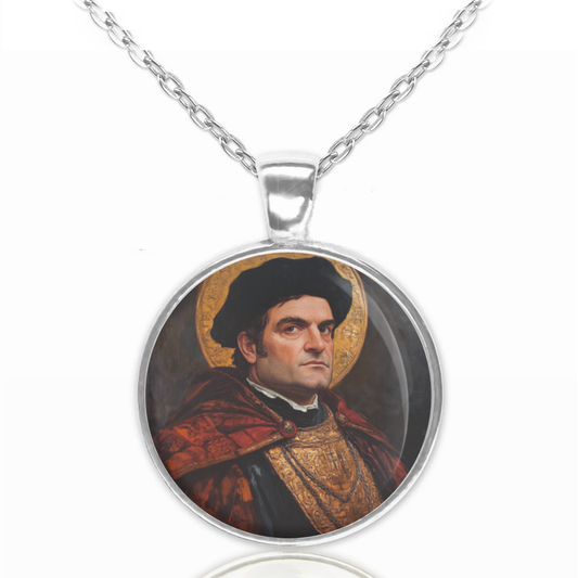 St. Thomas More Necklace Catholic Saint Pendant Medal image 0