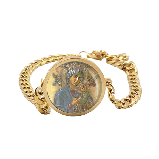Our Lady Perpetual Help Curb Bracelet