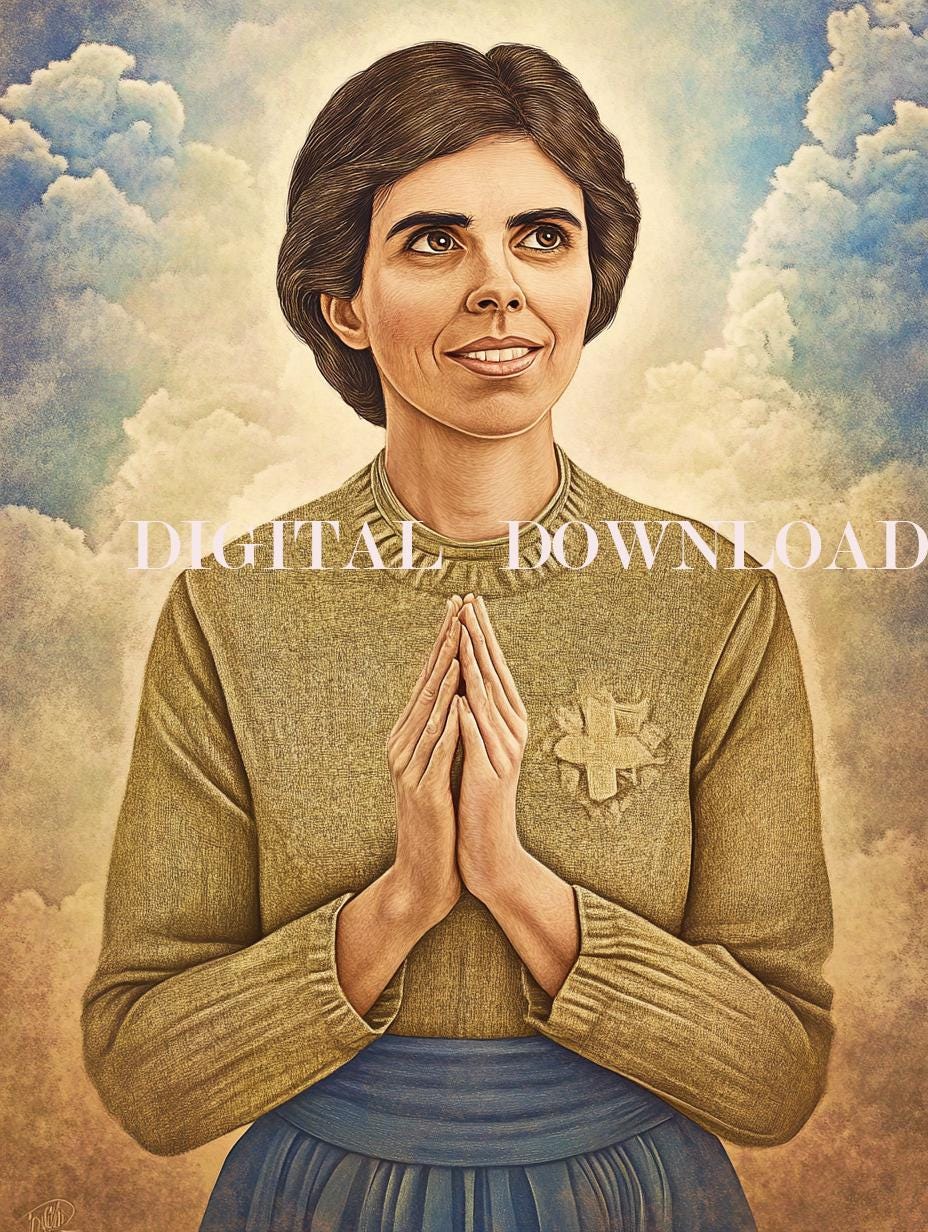 Blessed Alexandrina Maria da Costa Religious Catholic Print Art Digital Image image 0