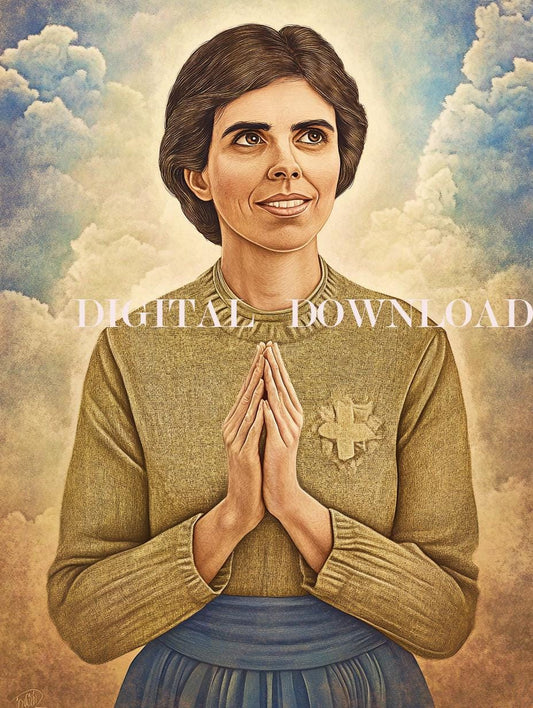 Blessed Alexandrina Maria da Costa Religious Catholic Print Art Digital Image image 0