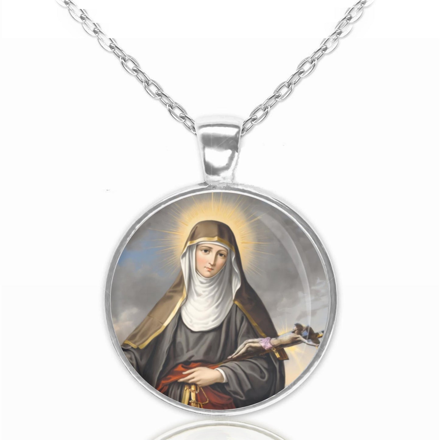 St Colette Necklace Pendant Medal