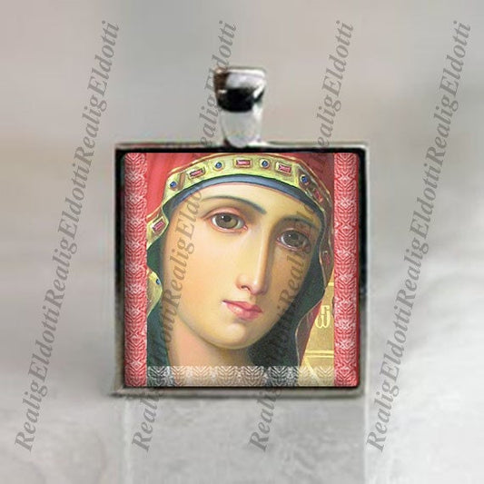 Mother Virgin Mary Icon Mother of God Quick to Hearken - Orthodox Christian Medal Pendant Religious Jewelry