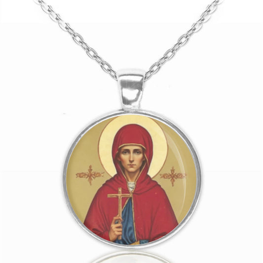 St Claudia Necklace Patron Pendant Medal