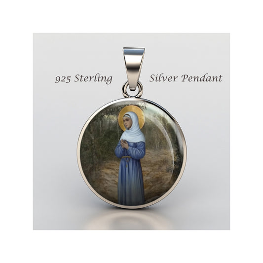 Saint Pelagia Ivanovna Blessed Catholic sterling silver 925 Christian Medal image 0