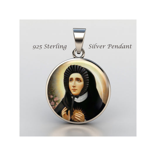 Saint Mercedes De Jesus Molina Bl Catholic sterling silver 925 Christian Medal image 0