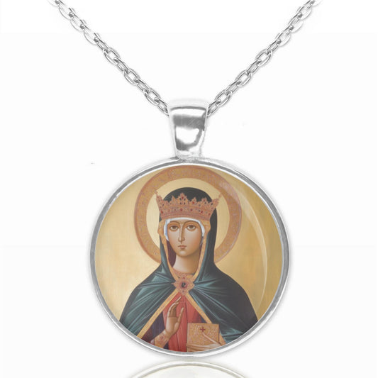 St. Adelaide Necklace Religious Pendant Medal