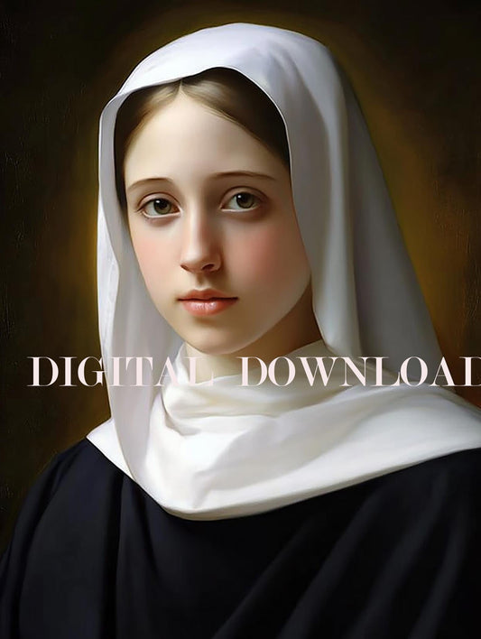 Saint Angela Merici Religious Art Digital Image image 0