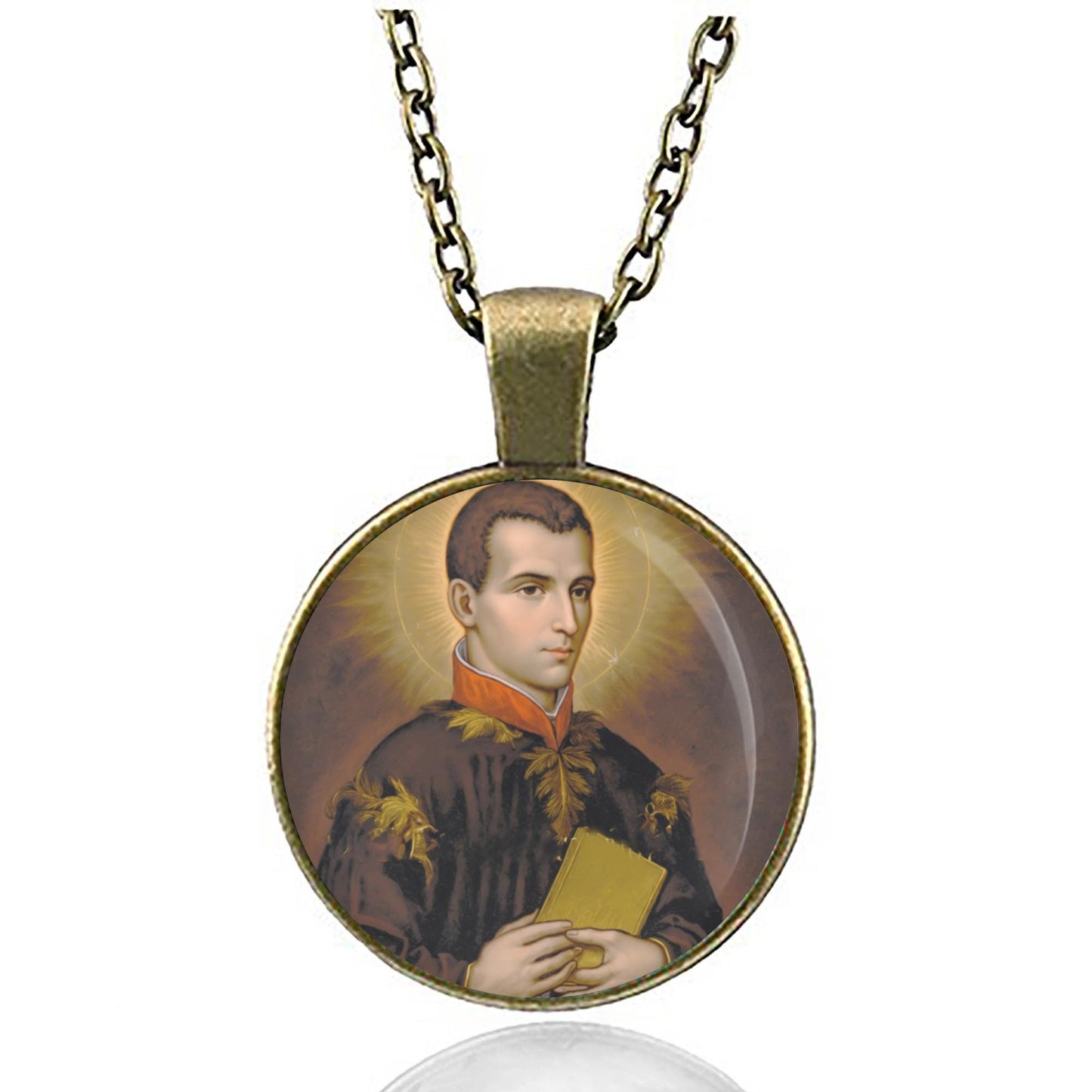 St. Claude de la Colombiere Necklace - Christian Medal Pendant Patron Religious Jewelry