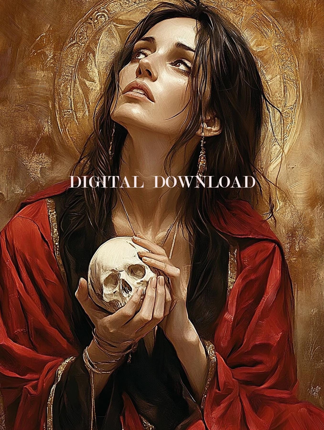 Saint Mary Magdalene Religious Art DIGITAL DOWNLOAD Custom