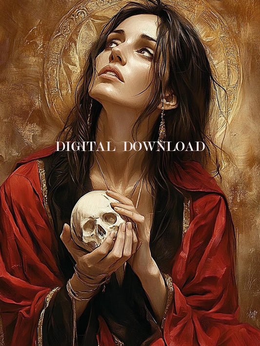 Saint Mary Magdalene Religious Art DIGITAL DOWNLOAD Custom