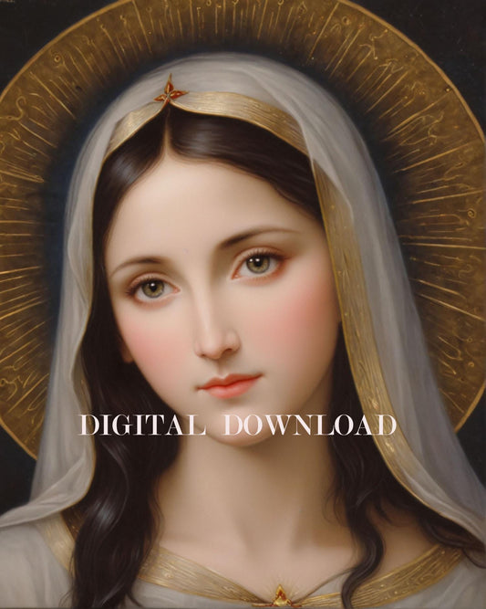 Our Lady Blessed Holy Mother Mary Religious Art DIGITAL DOWNLOAD
