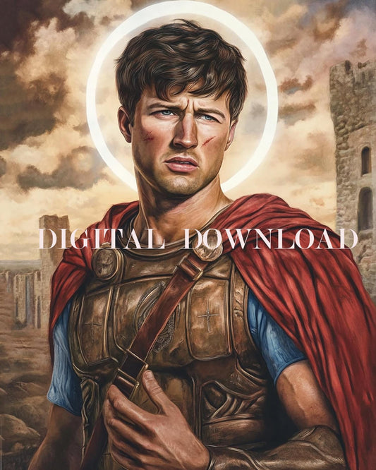 Saint Expedite Religious Art DIGITAL DOWNLOAD Custom Print