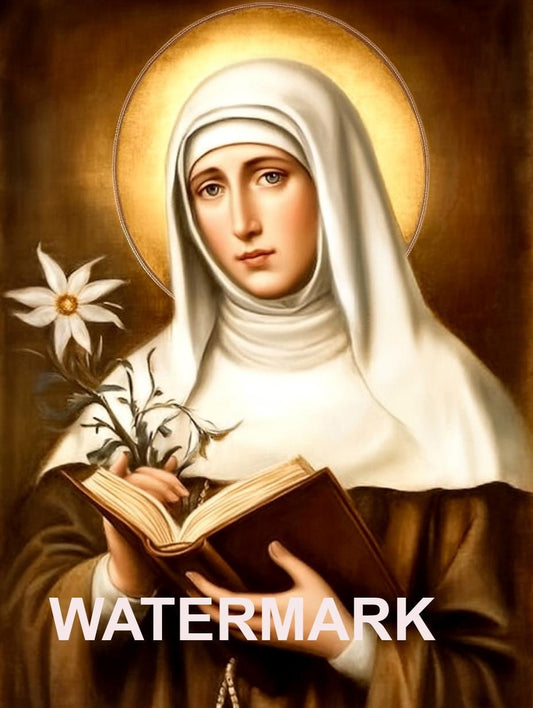 Saint Catherine of Siena Religious Art DIGITAL DOWNLOAD