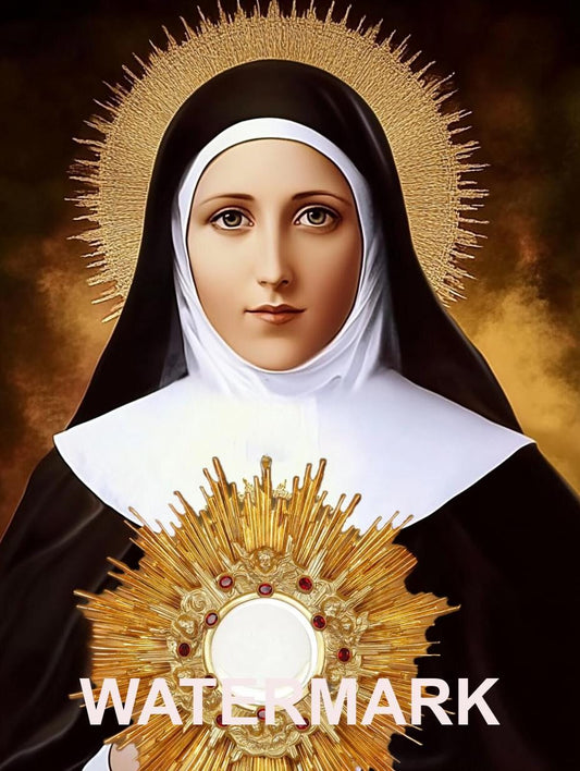 Saint Clare of Assisi Religious Art DIGITAL DOWNLOAD