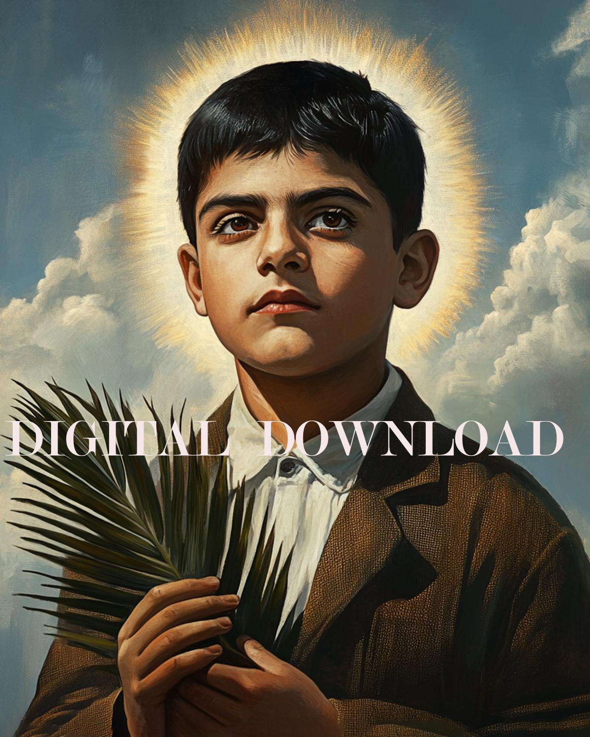 St. Jose Sanchez Del Rio Catholic Image  - Religious Art DIGITAL DOWNLOAD