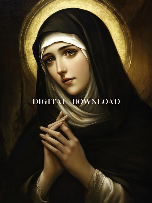 Saint Bridget of Sweden Religious Art DIGITAL DOWNLOAD