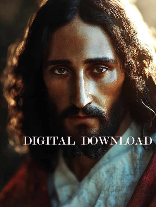Jesus Christ Our Lord Religious Art DIGITAL DOWNLOAD Custom