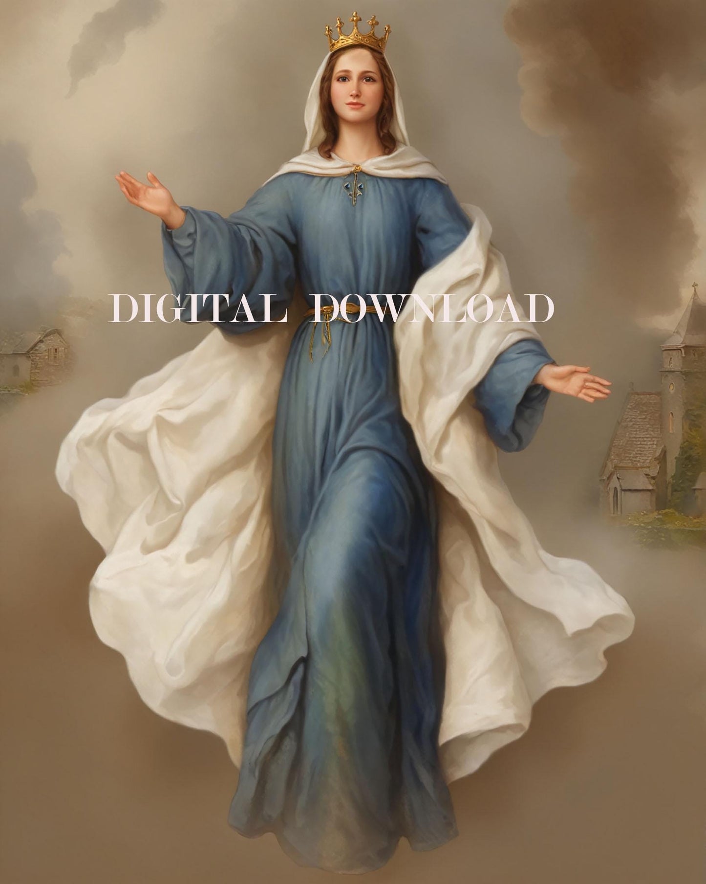Our Lady of Knock Virgin Mary Religious Art DIGITAL DOWNLOAD