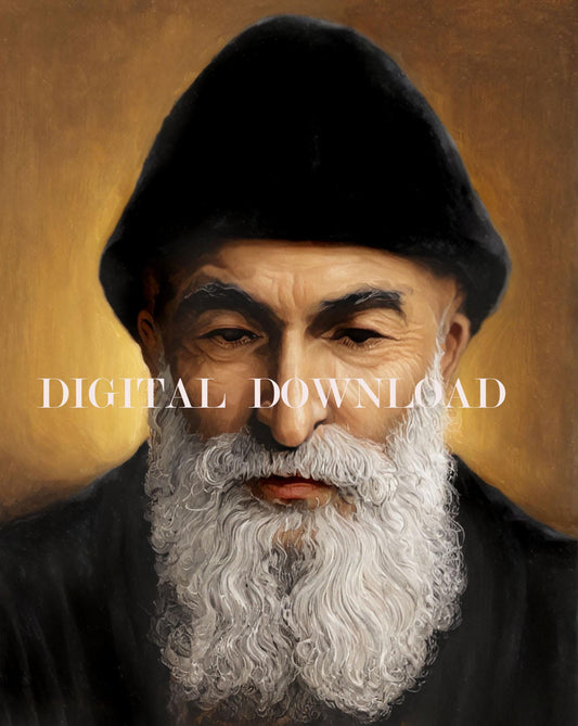 Charbel Makhlouf, Saint Sharbel | Saint Charbel of Lebanon | Lebanese Saints | Lebanese Art, Roman Catholic Monk Art Download Print