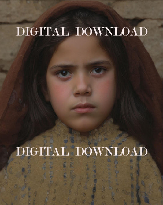 Lucia of Fatima Digital Download | Catholic Religious Art Print | Lucia Dos Santos Christian Artwork