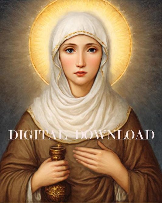 Saint Joanna Digital Download Print | Myrrhbearer Religious Art | Spiritual Wall Decor & Christian Home Art