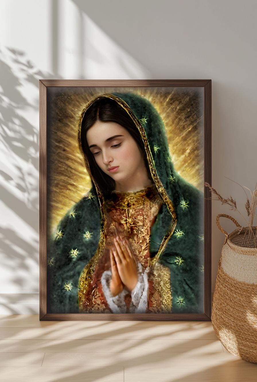 Our Lady of Guadalupe Digital Download | Catholic Religious Art Print | Christian Home Decor