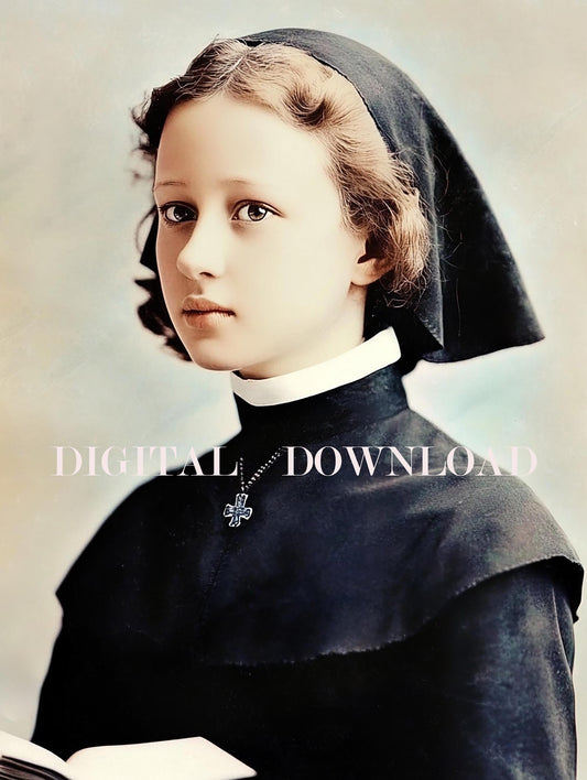 Blessed Dina Belanger - Mother Marie Ste-Cecile de Rome Religious Art DIGITAL DOWNLOAD Mother Mary Saint-Cecil of Rome Catholic Image