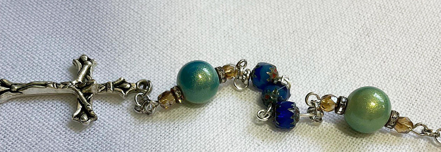 Protection Rosary - St. Michael the Archangel Prayer Beads for Spiritual Guidance & Defense, Handmade Catholic Gift, Unique Rosaries