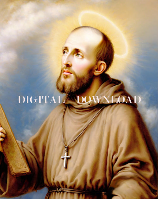 St. Francis de Sales DIGITAL DOWNLOAD Image - Religious Art Print Christian