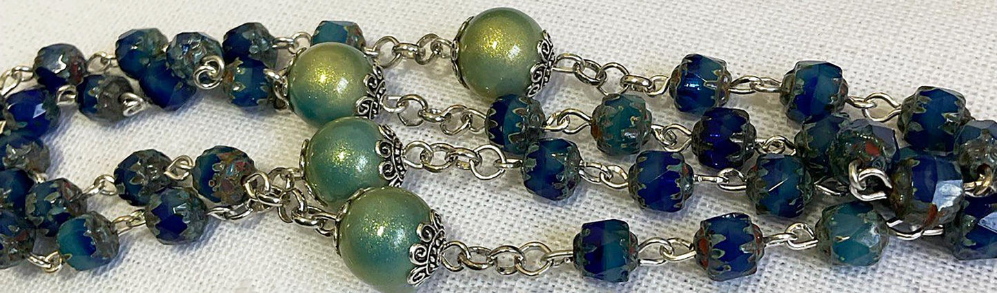 Protection Rosary - St. Michael the Archangel Prayer Beads for Spiritual Guidance & Defense, Handmade Catholic Gift, Unique Rosaries