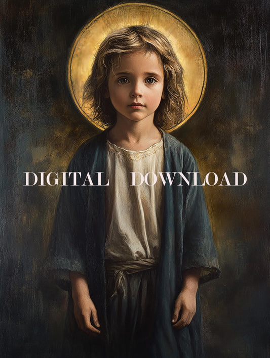 The Christ Child Jesus Our Lord DIGITAL DOWNLOAD Religious Art Print Christian
