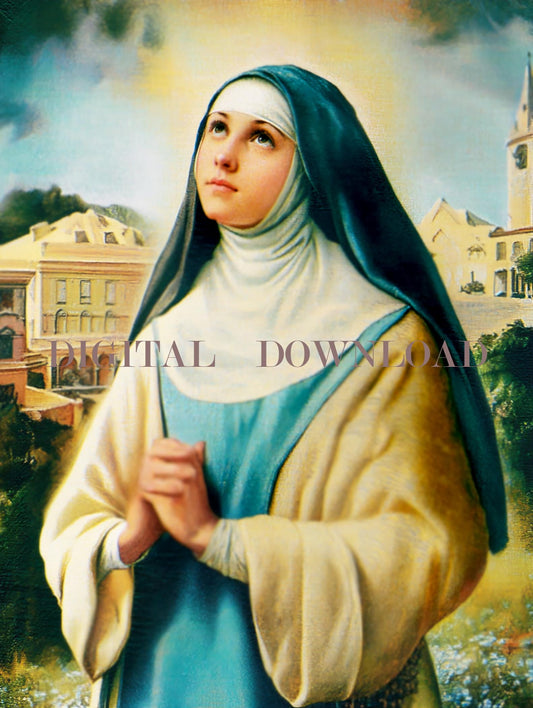 Blessed Maria Vittoria De Fornari Strata Catholic Nun DIGITAL DOWNLOAD Religious | Victoria Strata Art Print Christian