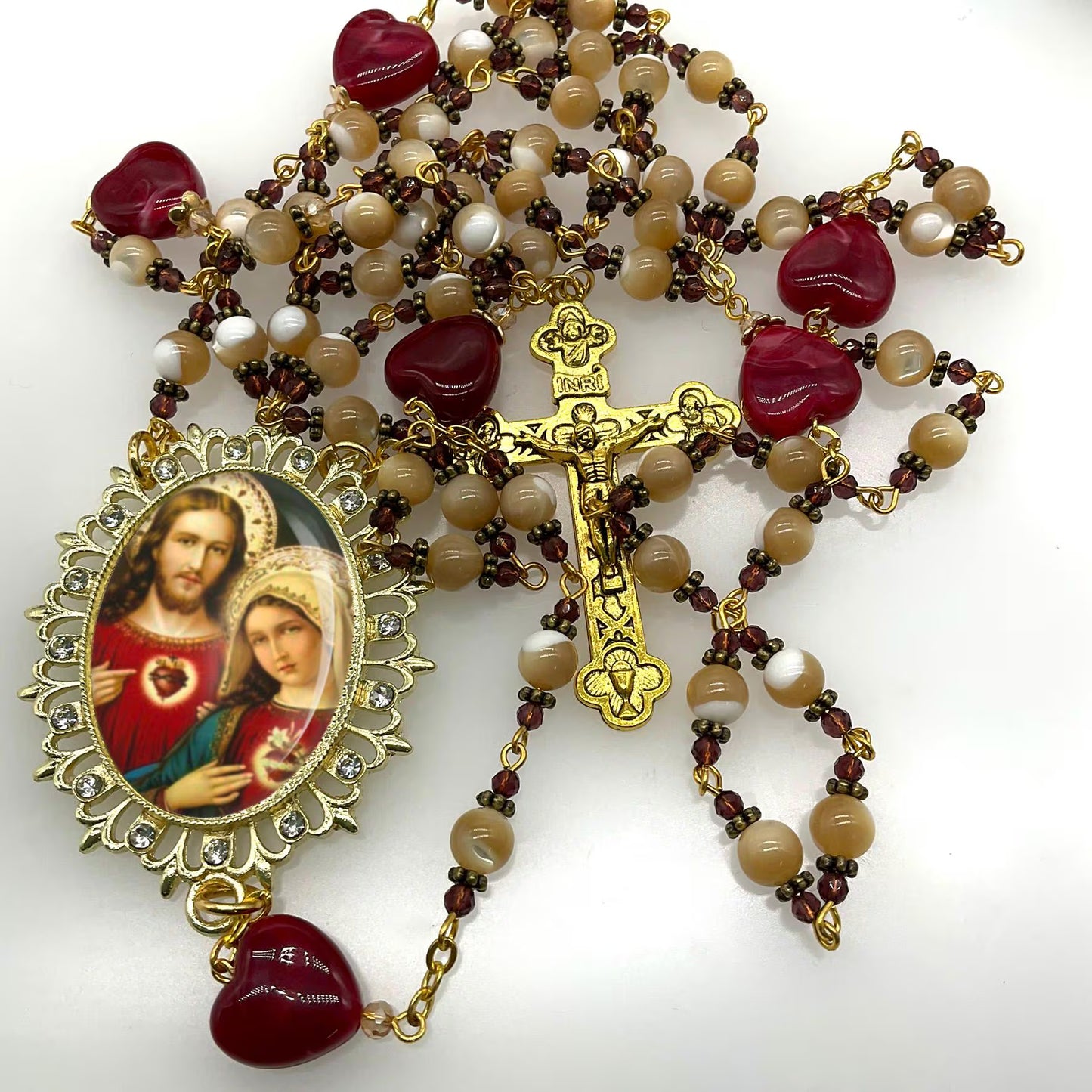 Rosary Immaculate Heart Mary and Sacred Heart Jesus